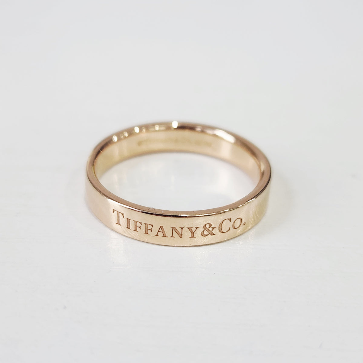 Tiffany & Co. - T&CO Signature Ring 57 - 18K rose gold - Pink - (57)