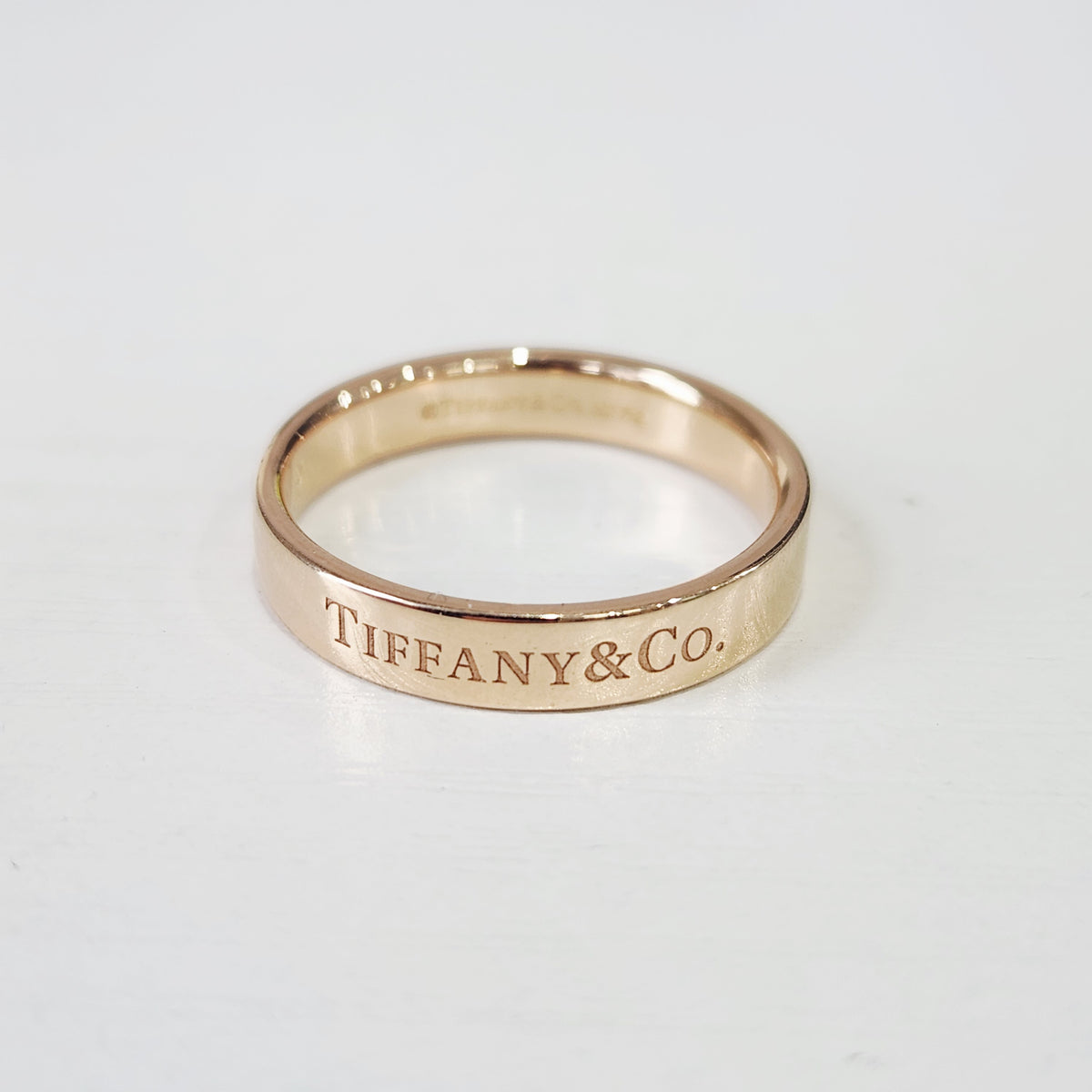Tiffany & Co. - T&CO Signature Ring 57 - 18K rose gold - Pink - (57)