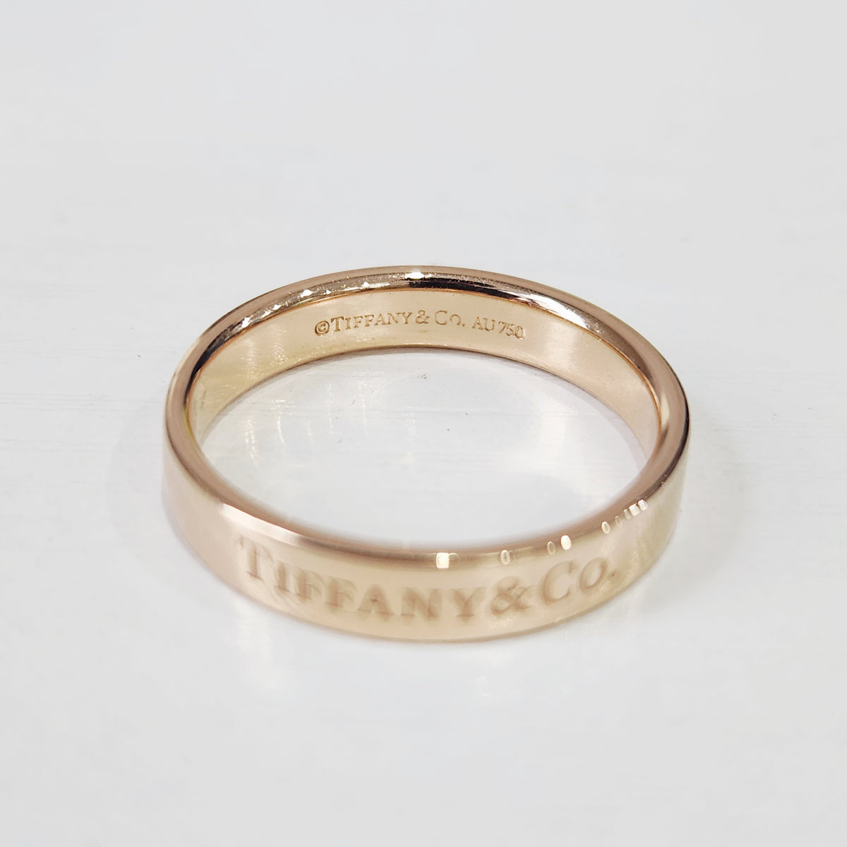 Tiffany & Co. - T&CO Signature Ring 57 - 18K rose gold - Pink - (57)