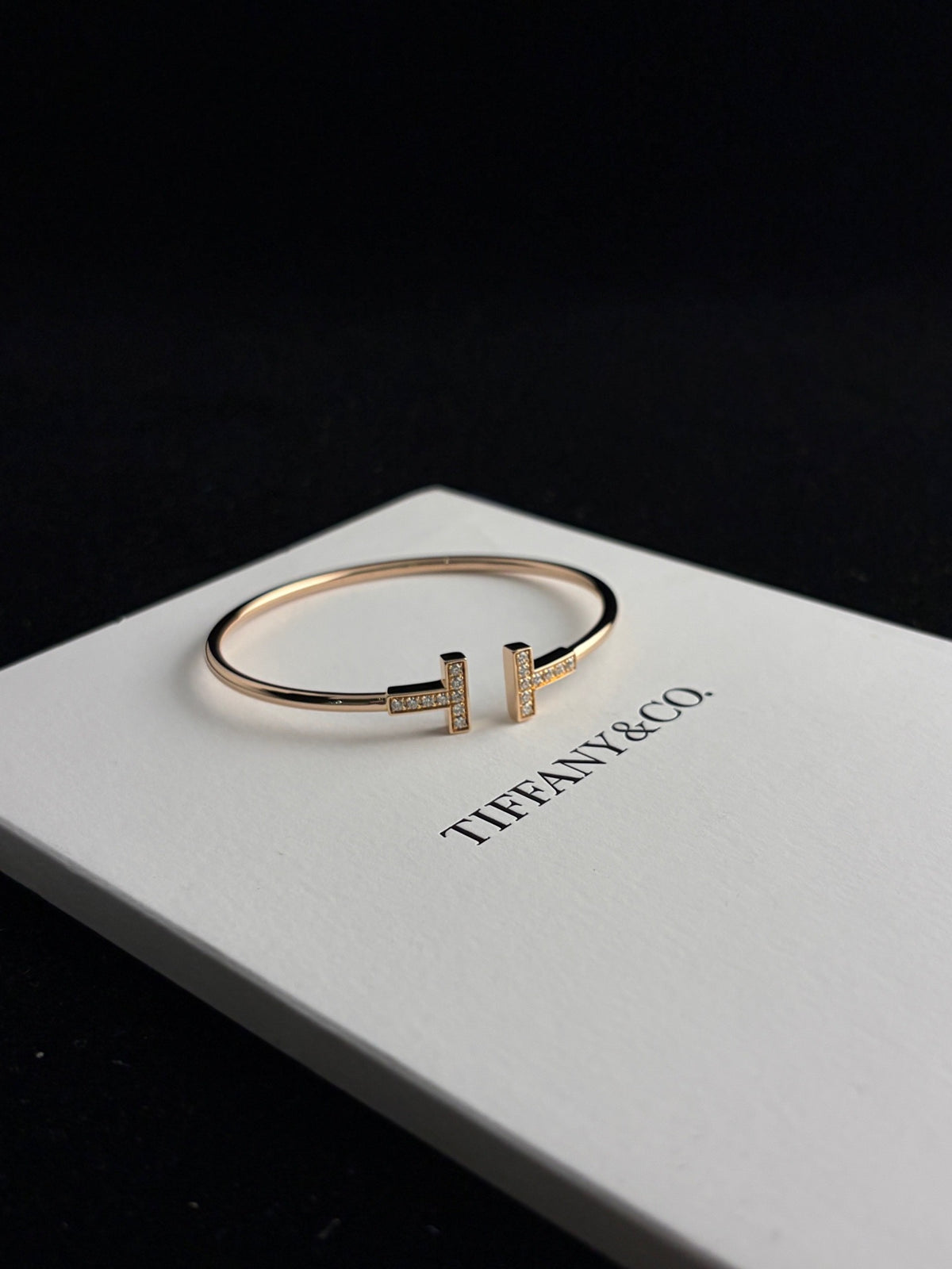 Tiffany & Co. - T Double T Large U - 18k rose gold with diamonds - Gold