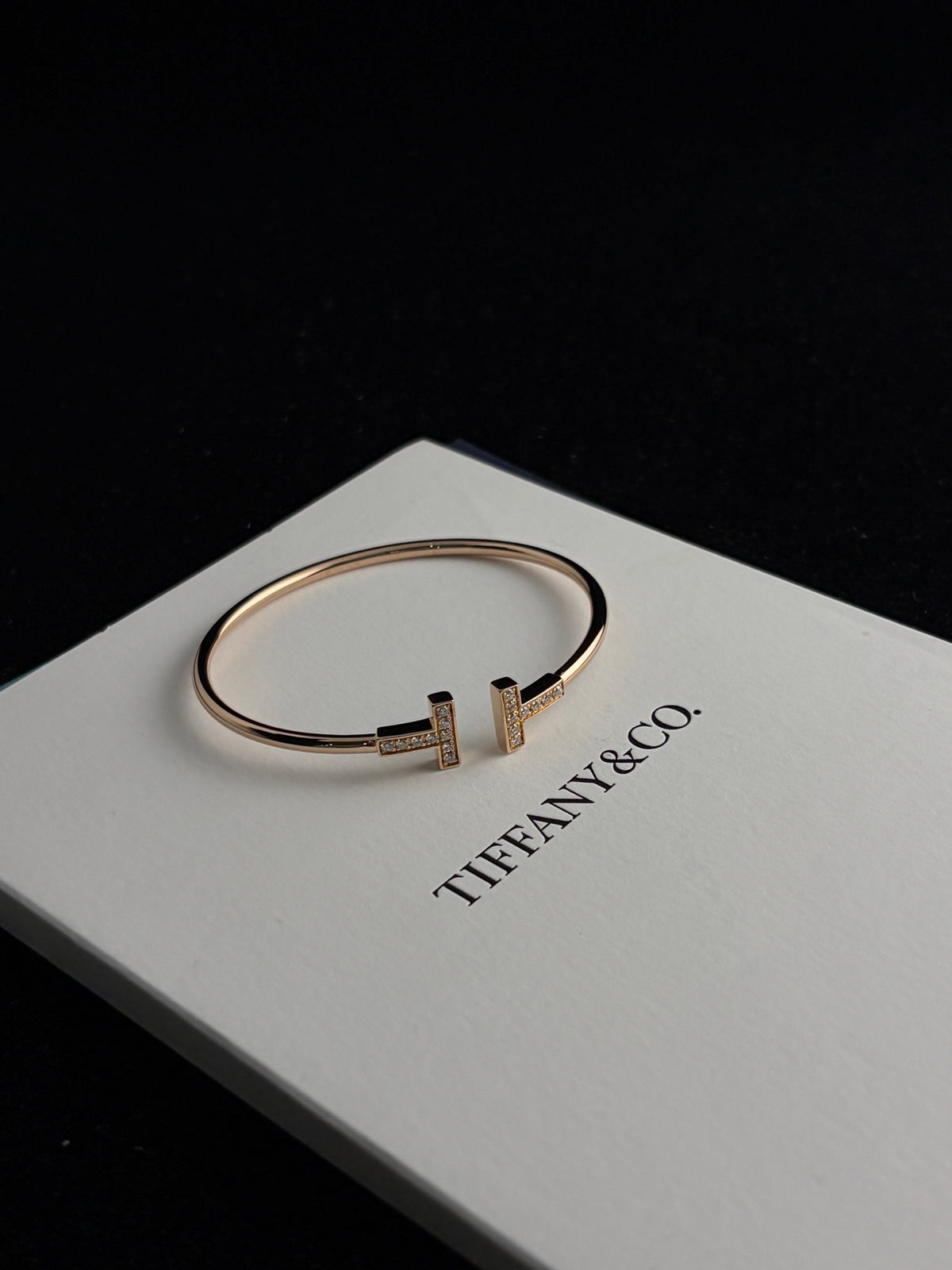 Tiffany & Co. - T Double T Large U - 18k rose gold with diamonds - Gold