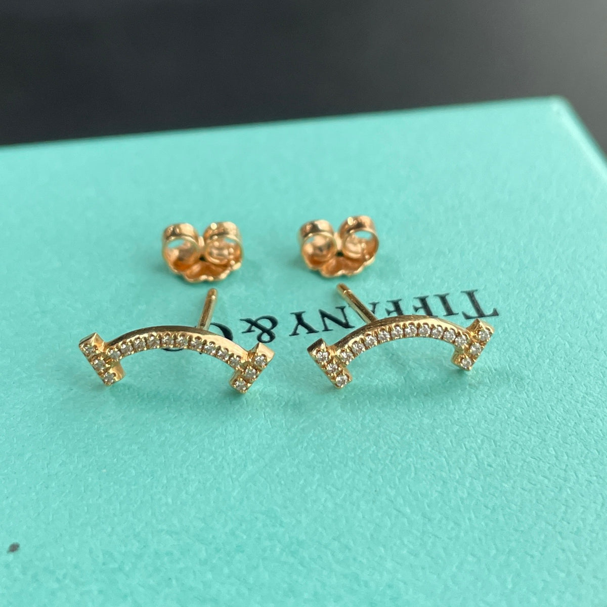 Tiffany & Co. - T Smile - 18k rose gold with brilliant-cut diamonds - Gold