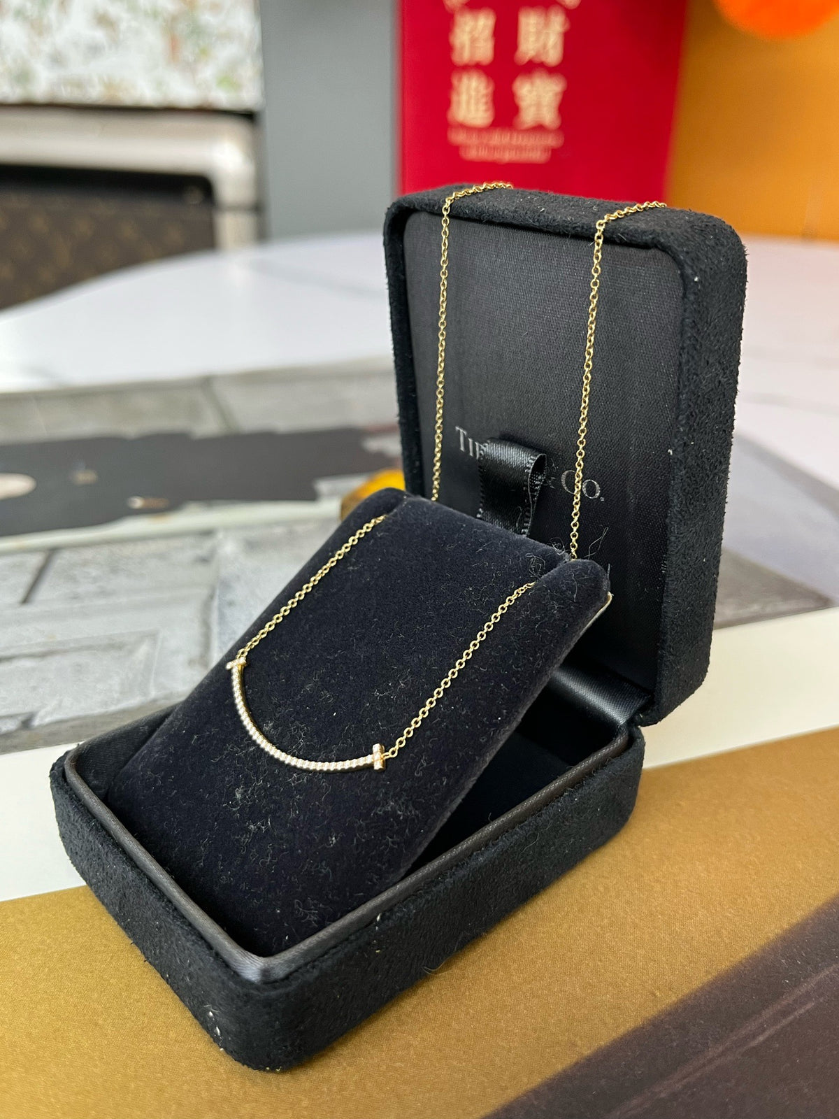 Tiffany & Co. - T Smile Small - 18k yellow gold with diamonds - Gold - (Small)