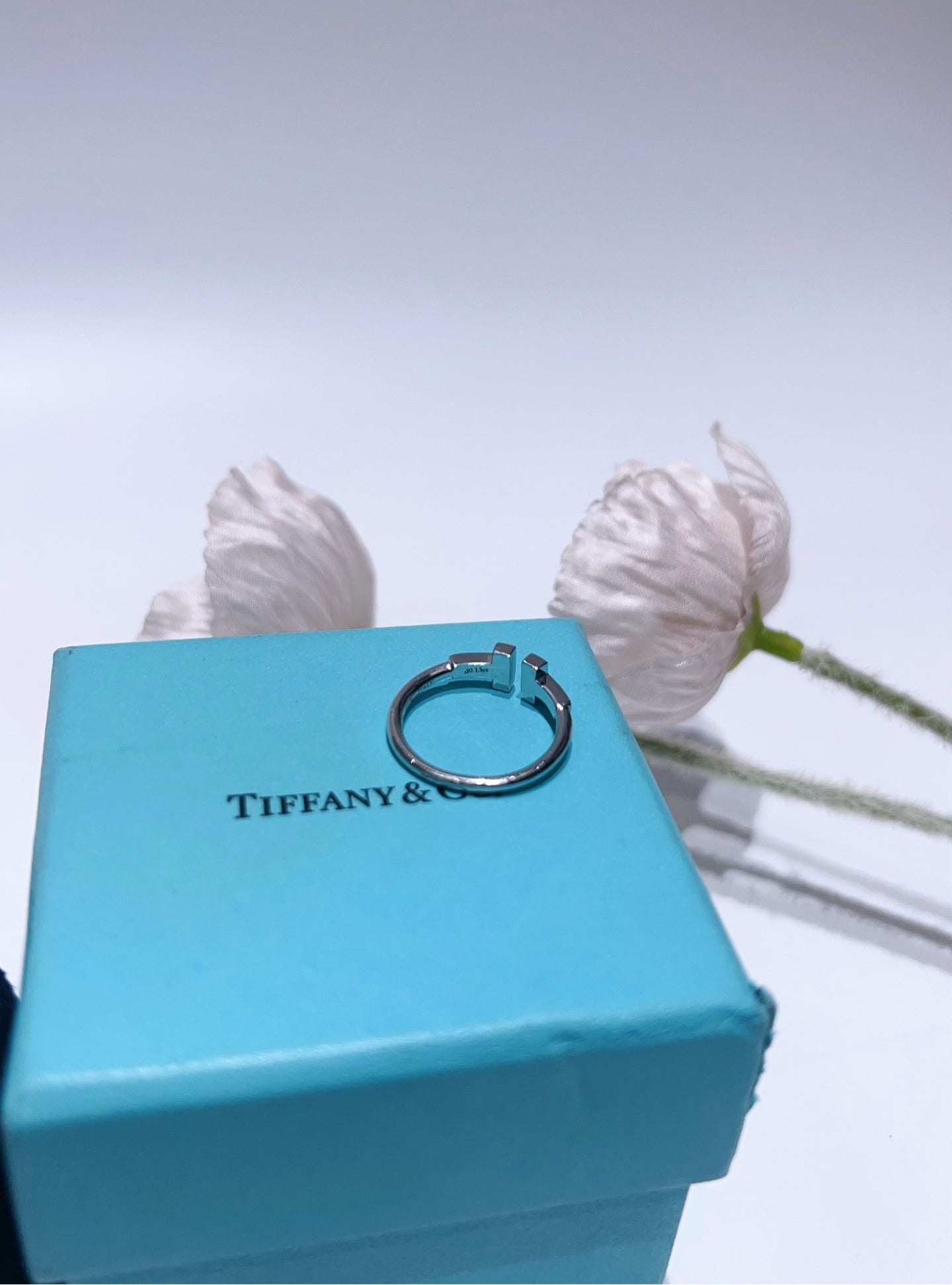 Tiffany & Co - T Smile - White gold - Silver - (50)