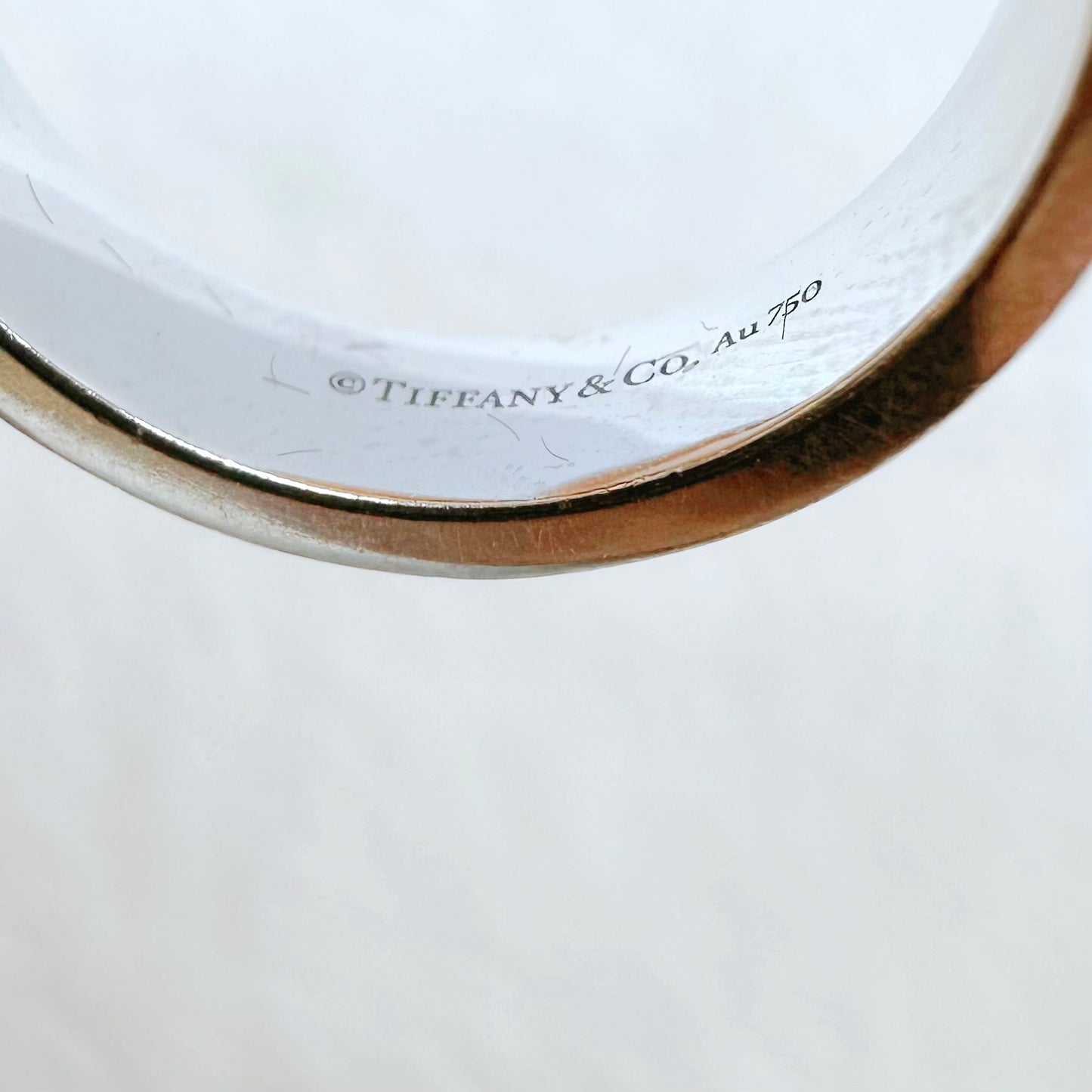 Tiffany & Co - T Wide Ring - White gold - Silver - (55)