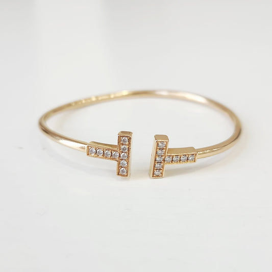 Tiffany & Co - T Wire - Pink gold - Gold - (15 cm)