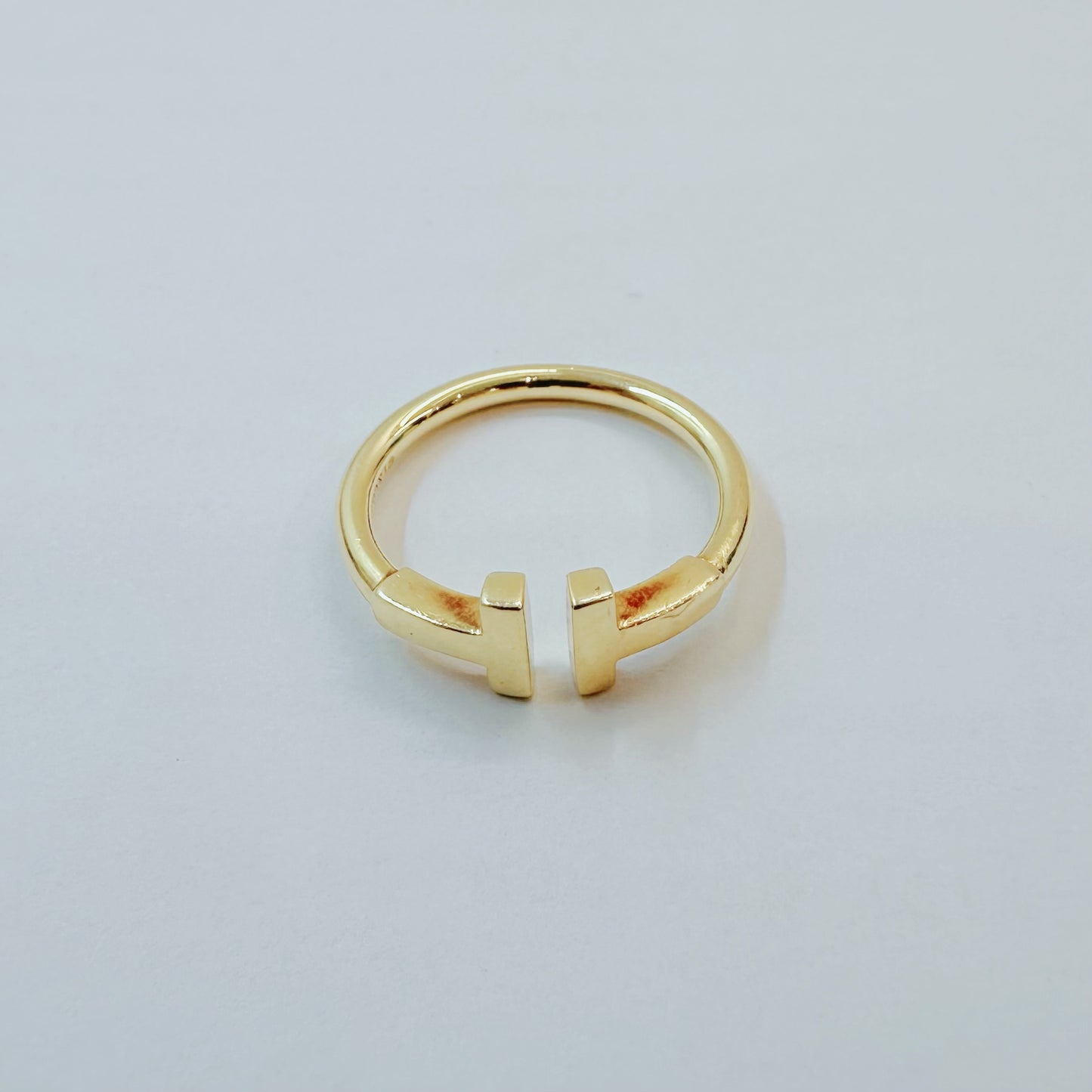 Tiffany & Co - T Wire Ring - Yellow gold - Gold - (50)