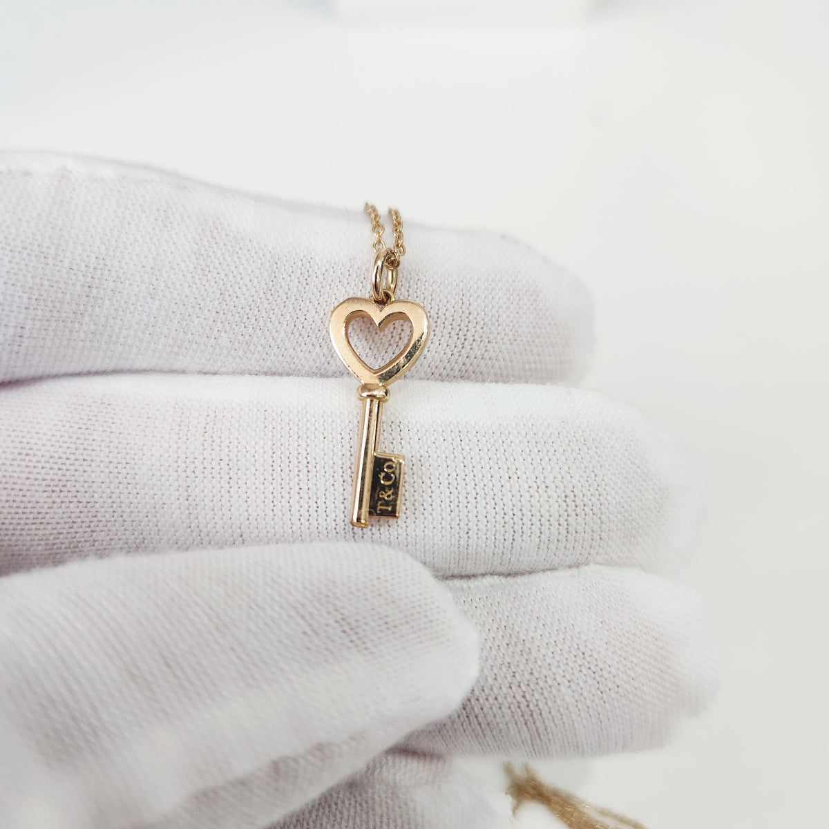 Tiffany & Co. - Tiffany Keys Heart Key Pendant Large - 18K rose gold - Pink