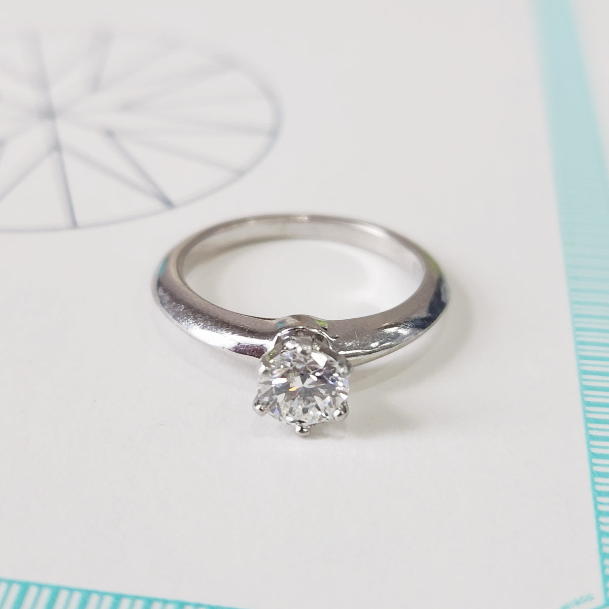 Tiffany & Co - Tiffany Setting - Platinum - Silver - (52)