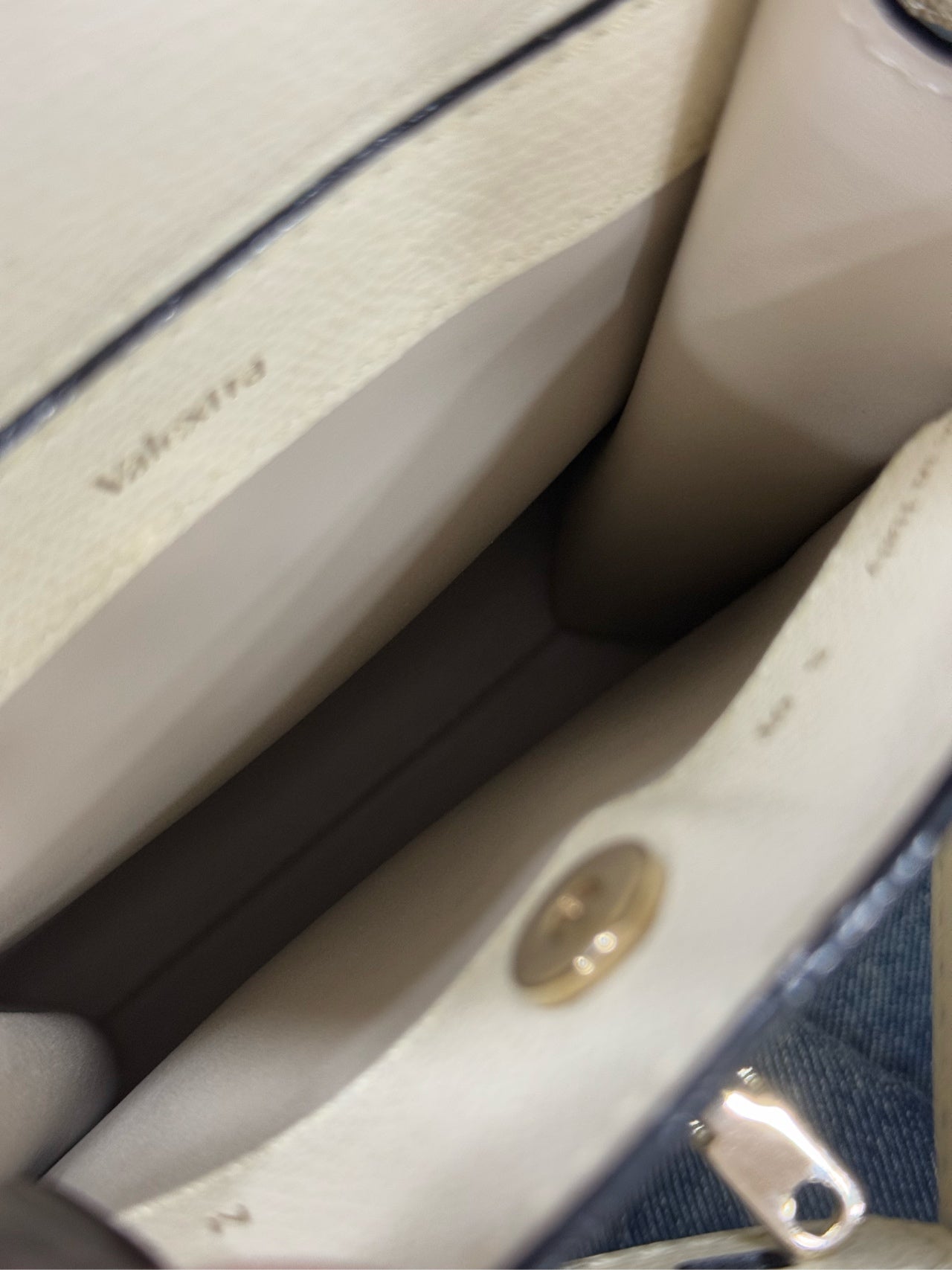 Valextra - B-Tracollina - Grained leather - White - (mini)