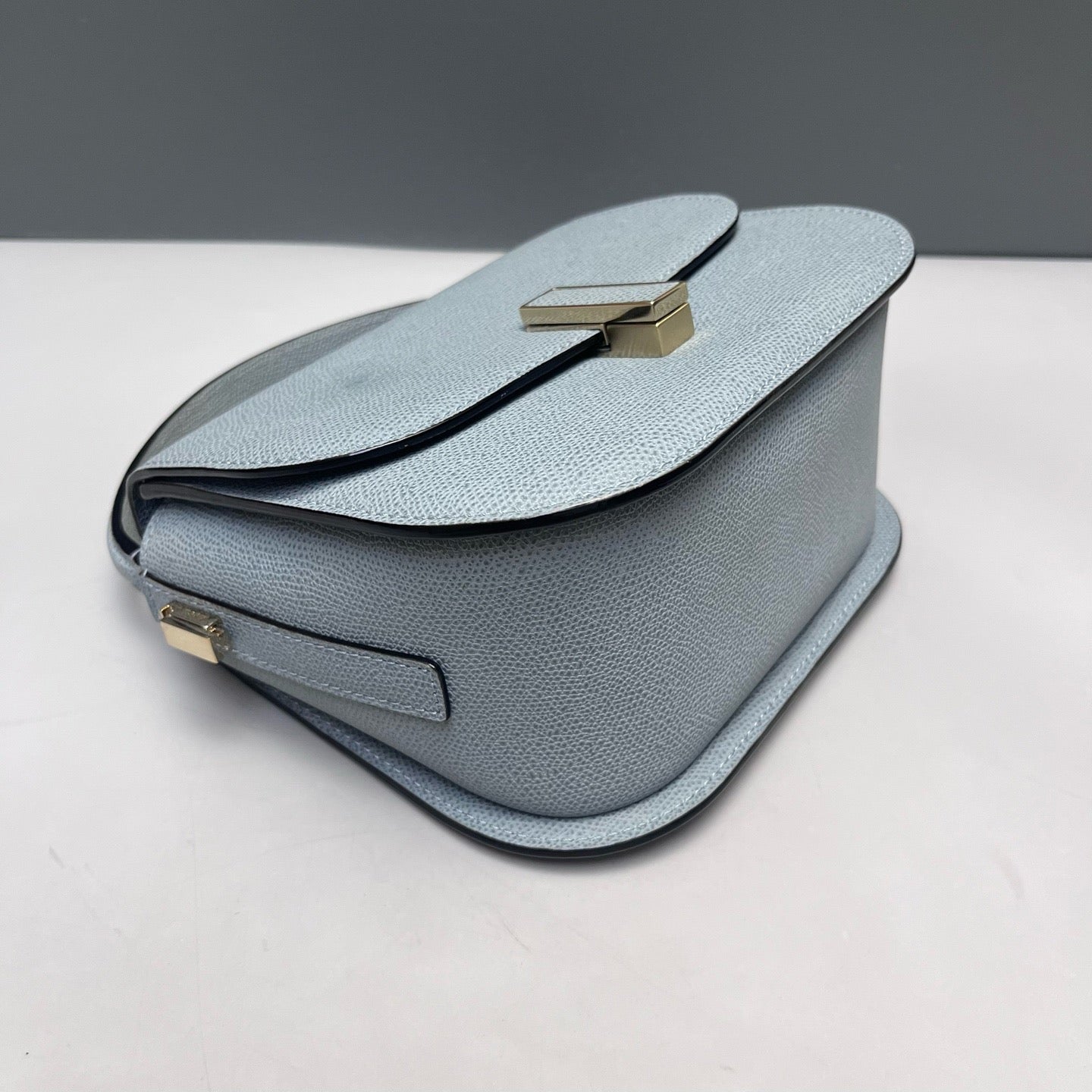 Valextra - Crossbody Box Bag - Leather - Blue - (Medium)