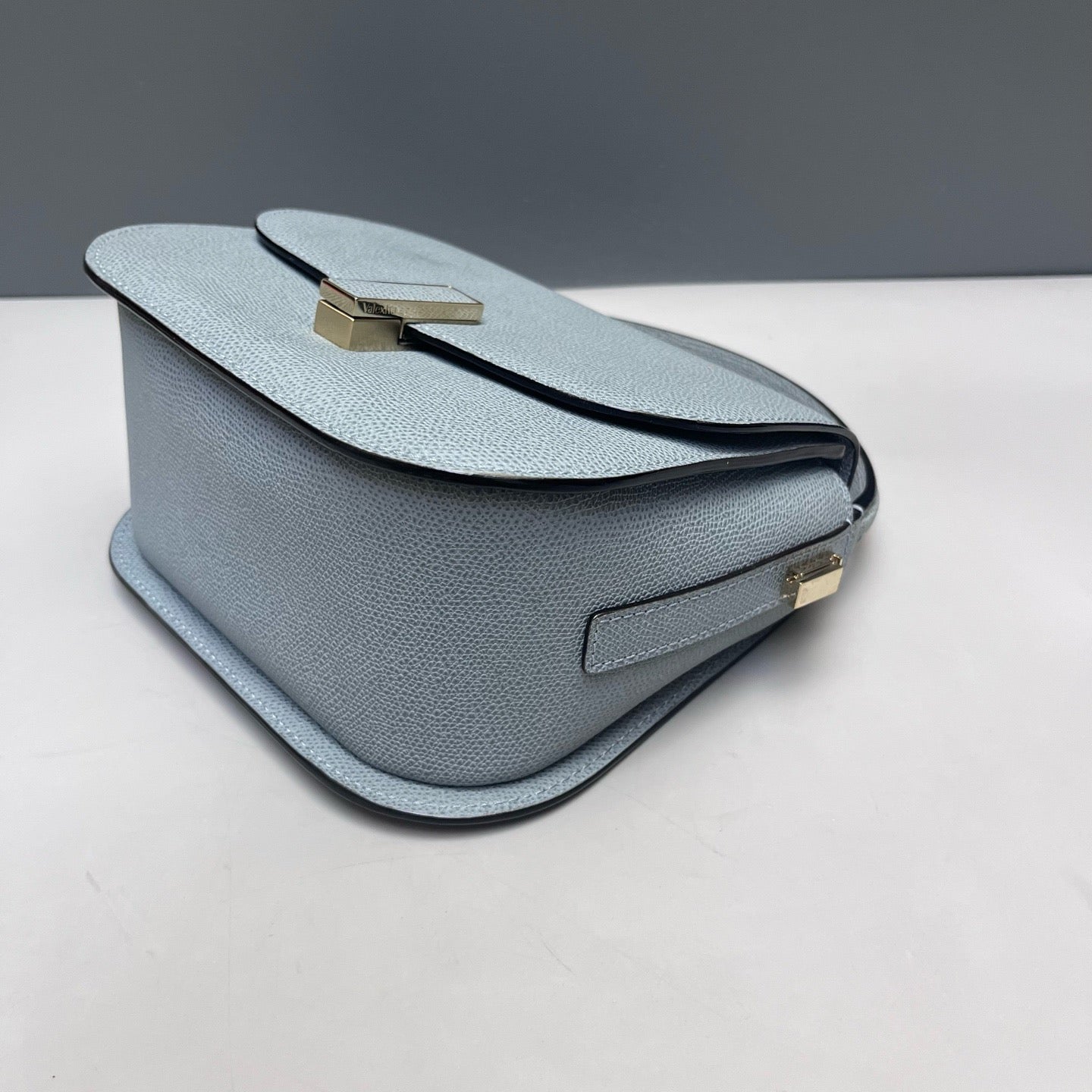 Valextra - Crossbody Box Bag - Leather - Blue - (Medium)