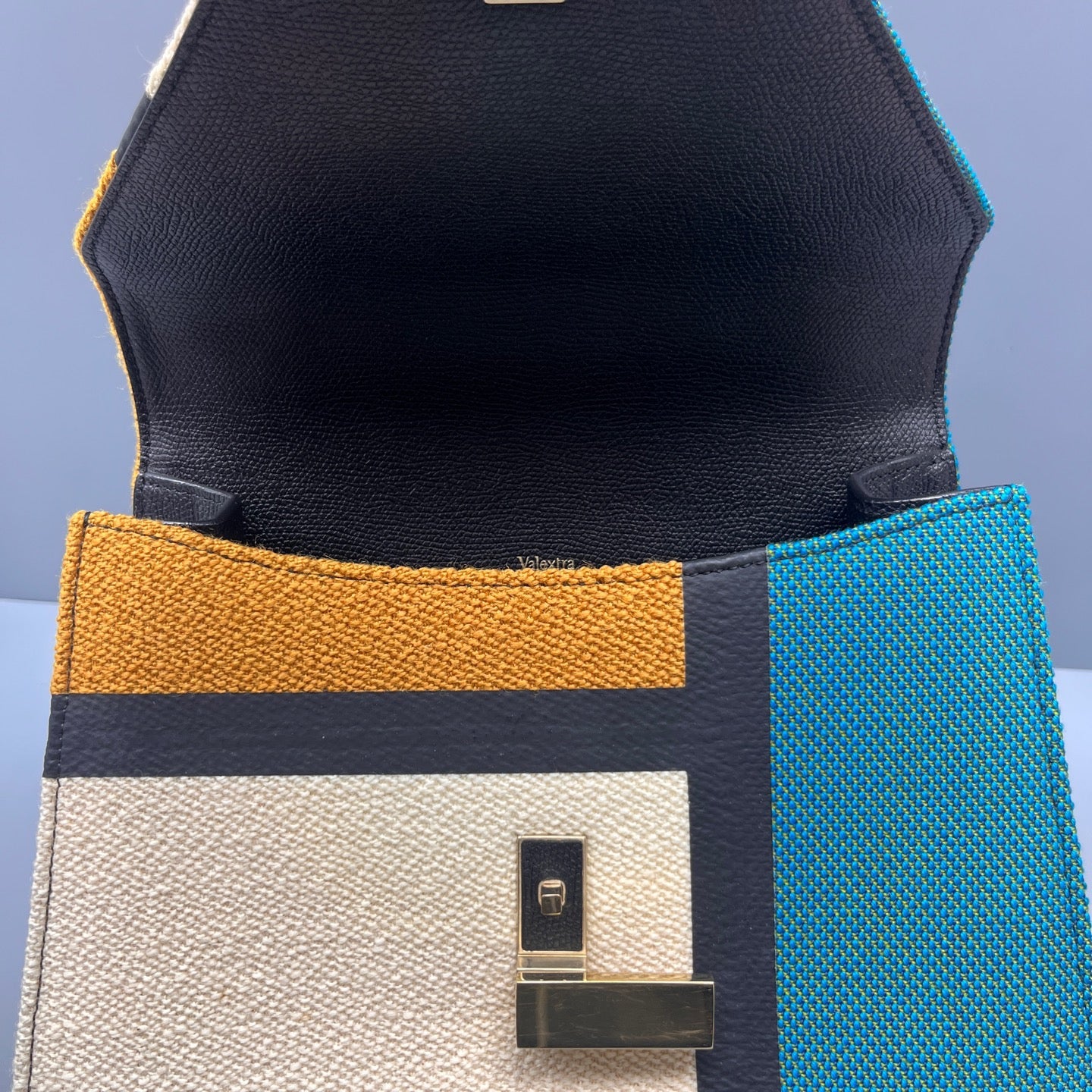 Valextra - Lside Messenger Bag - Wool tweed and leather - Multicolour - (medium)