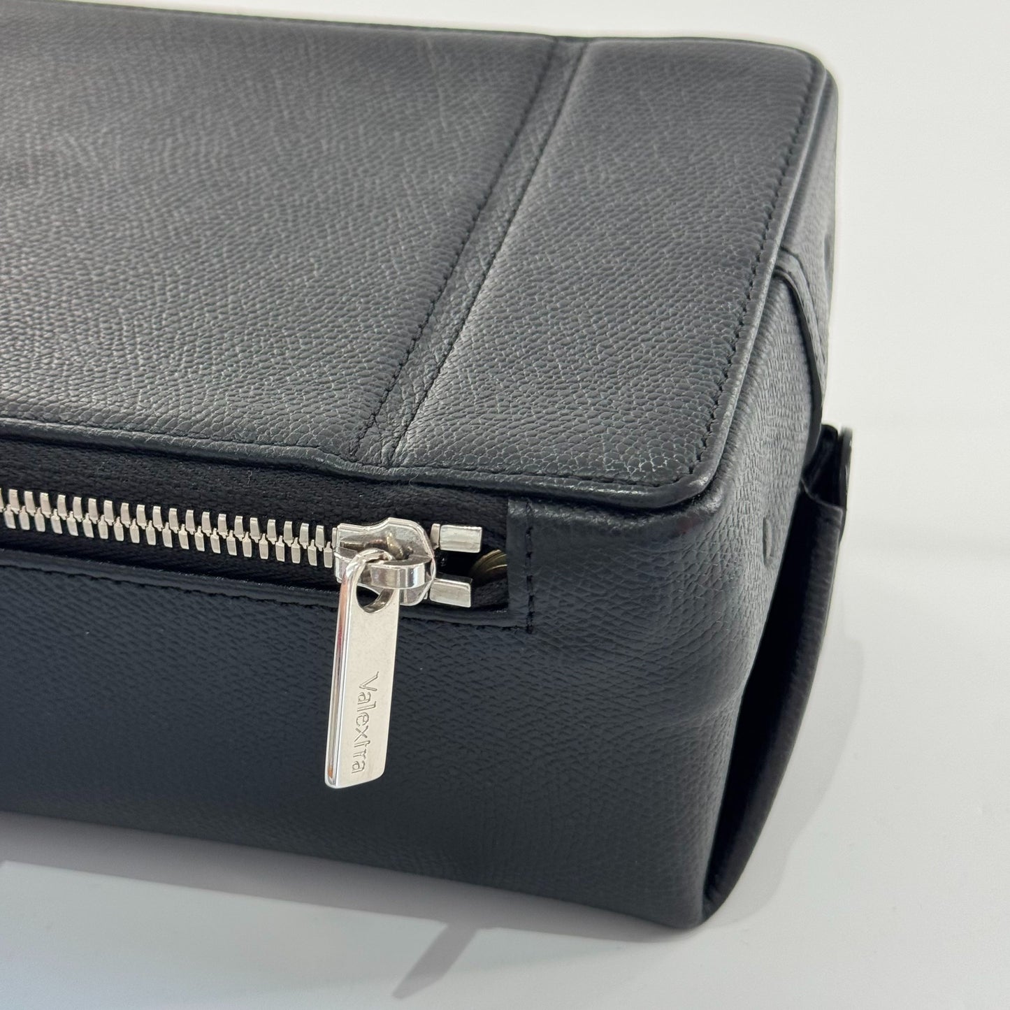 Valextra - Tric Trac - Grained leather - Black - (mini)