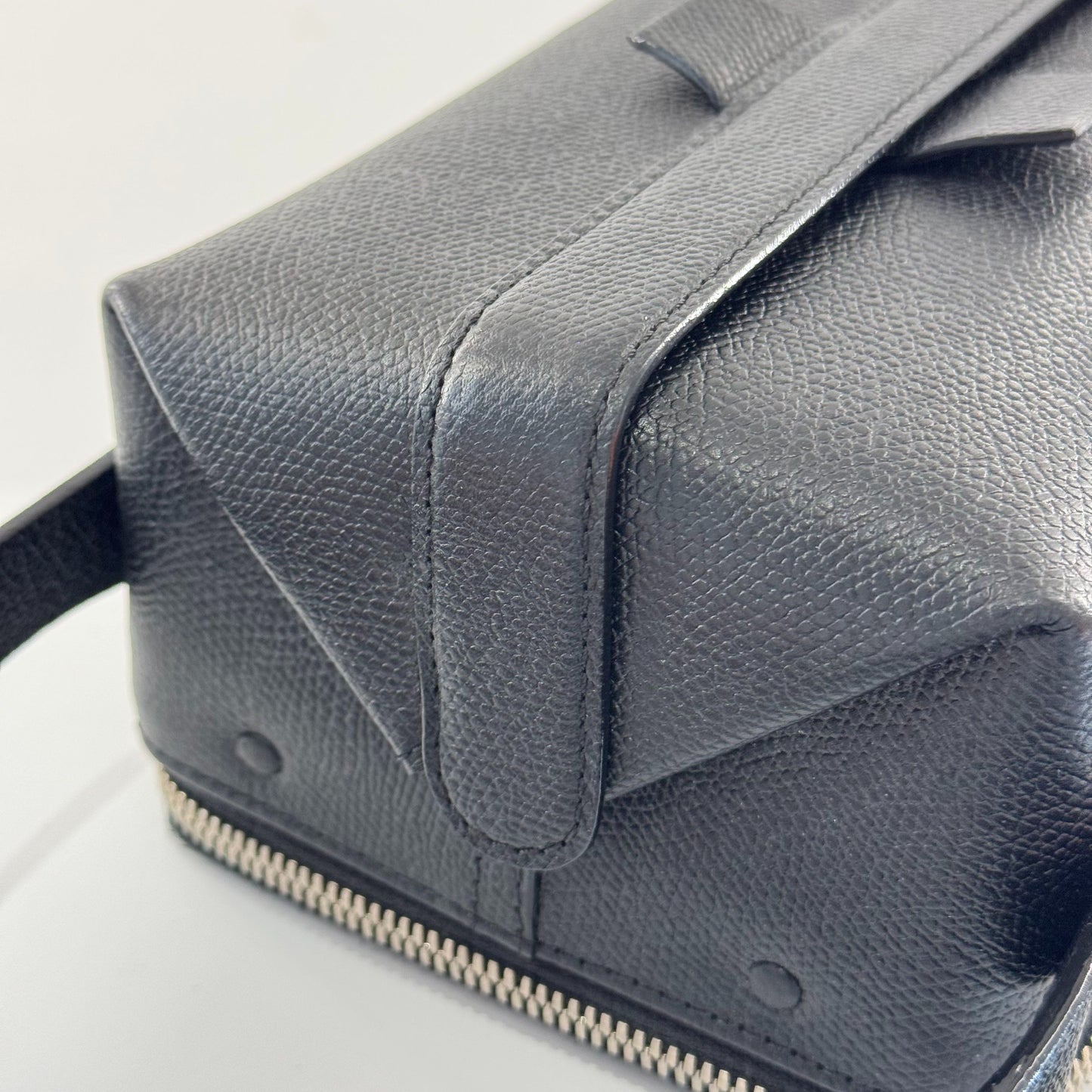 Valextra - Tric Trac - Grained leather - Black - (mini)