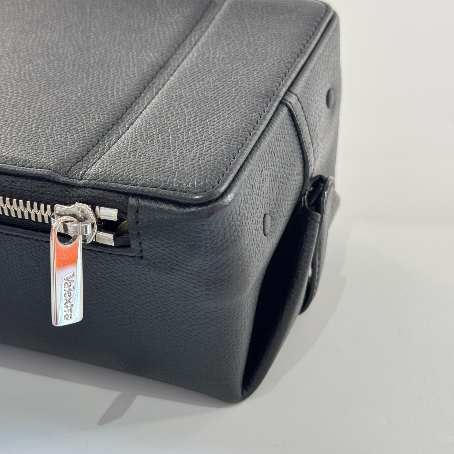 Valextra - Tric Trac - Grained leather - Black - (mini)