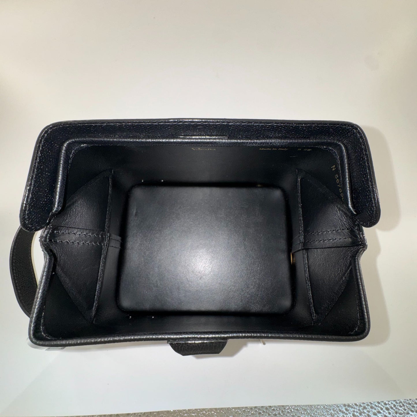 Valextra - Tric Trac - Grained leather - Black - (mini)
