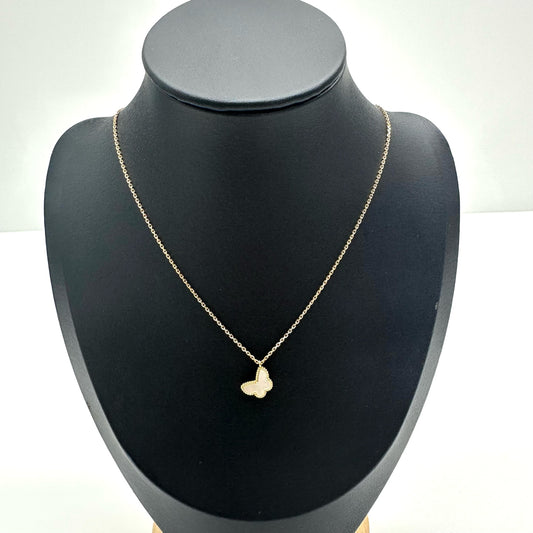 Van Cleef & Arpels - Butterflies - Yellow gold - White