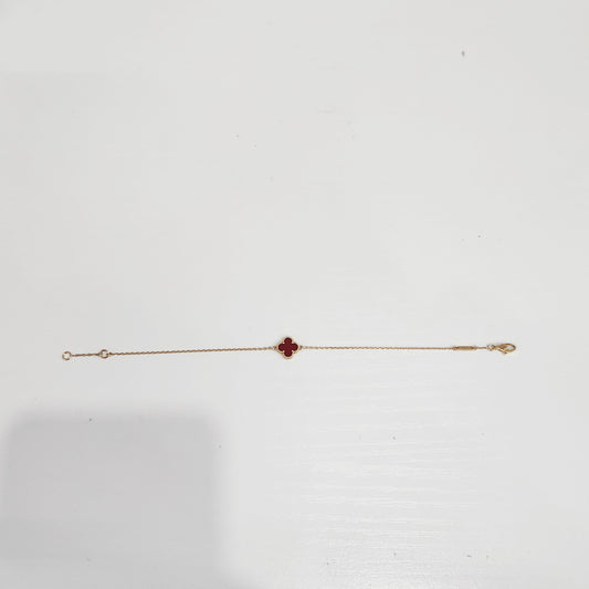 Van Cleef & Arpels - Sweet Alhambra - Yellow gold - Red - (16.5 cm)