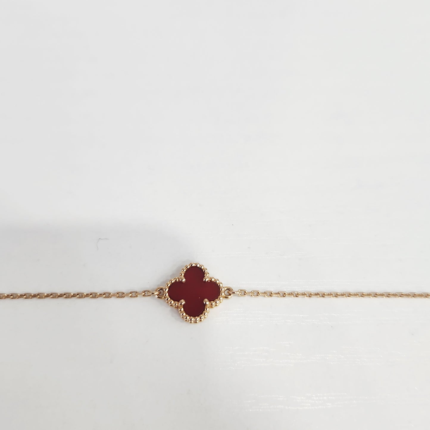 Van Cleef & Arpels - Sweet Alhambra - Yellow gold - Red - (16.5 cm)