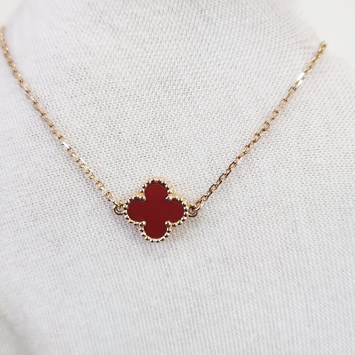 Van Cleef & Arpels - Sweet Alhambra - Yellow gold - Red - (16.5 cm)