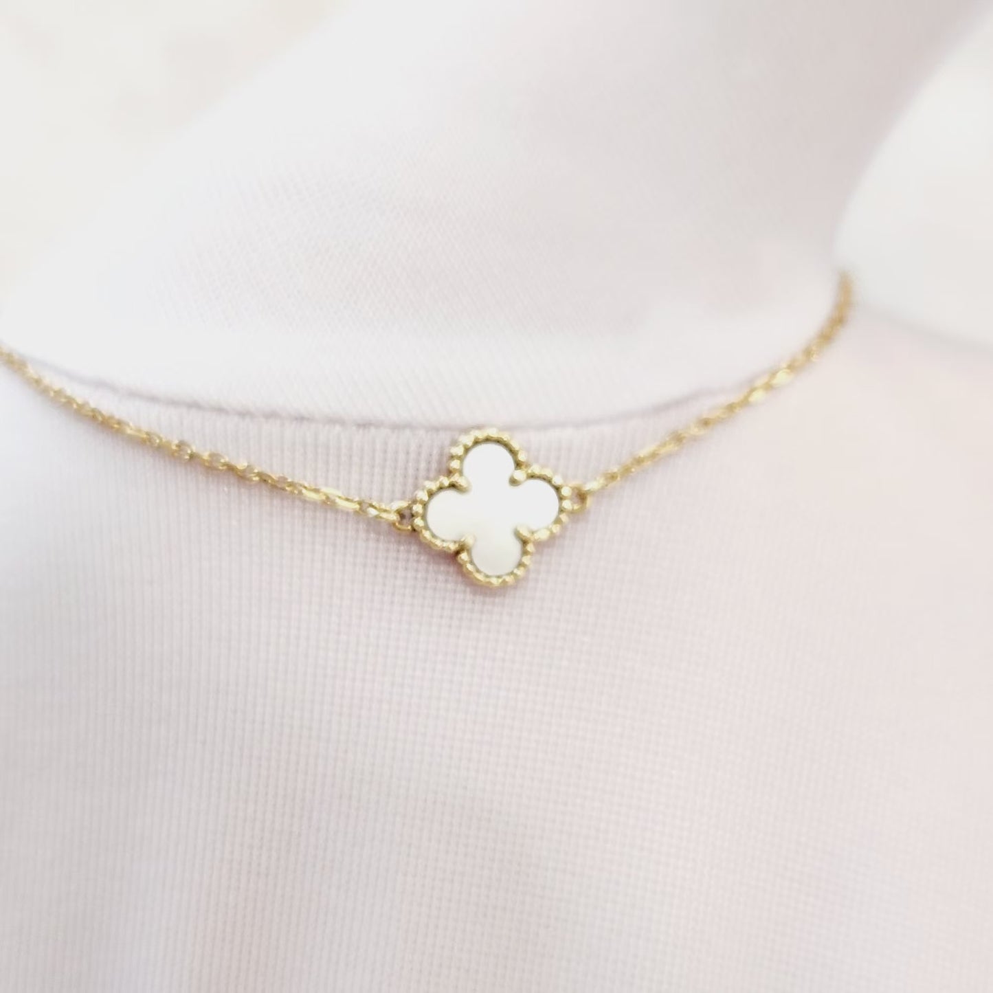 Van Cleef & Arpels - Sweet Alhambra - Yellow gold - White