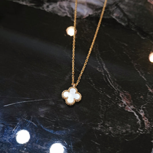 Van Cleef & Arpels - Sweet Alhambra - Yellow gold - White - (40 cm)