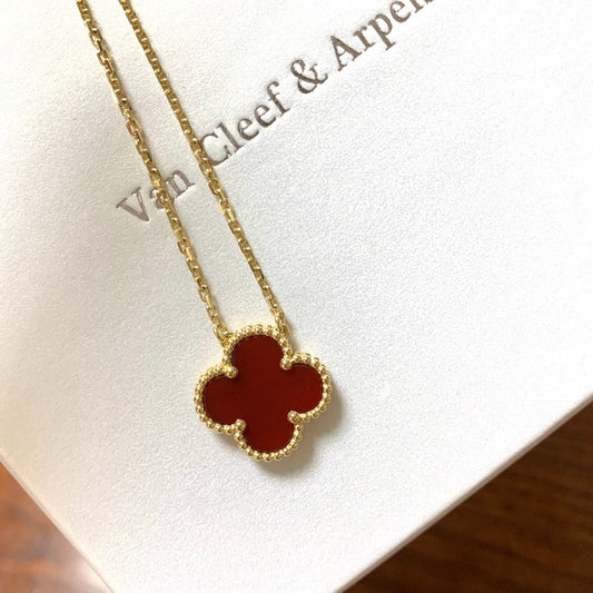 Van Cleef & Arpels - Vintage Alhambra - 18-karat yellow gold and carnelian - Red