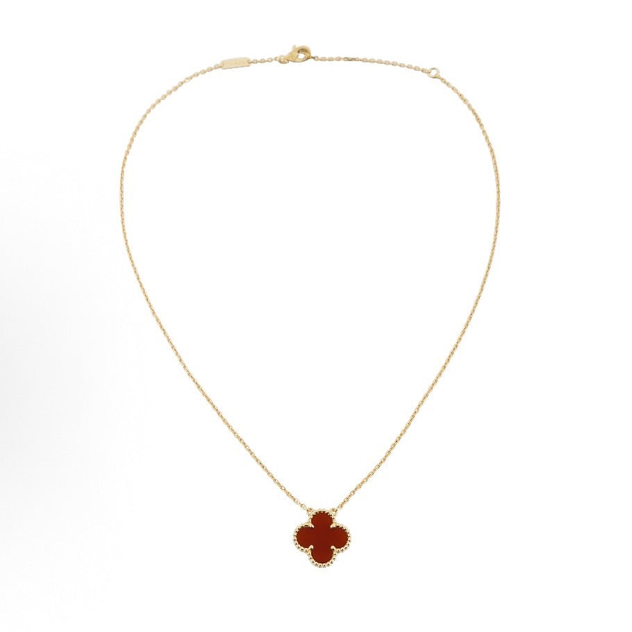 Van Cleef & Arpels - Vintage Alhambra - 18-karat yellow gold and carnelian - Red