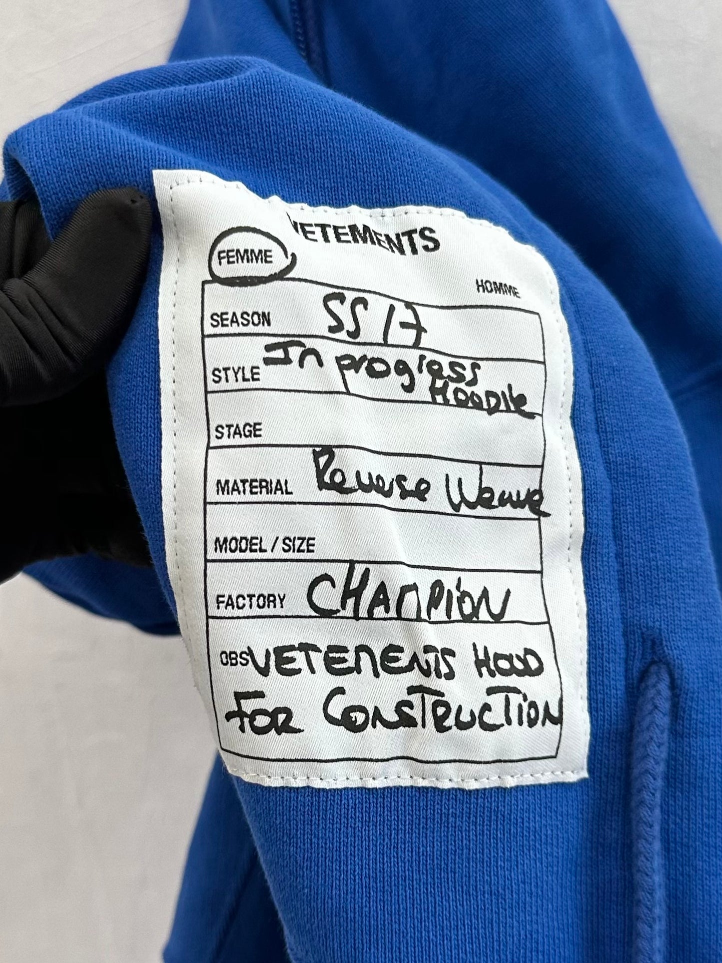 Vetements - Other - Cotton - Blue - (XS)