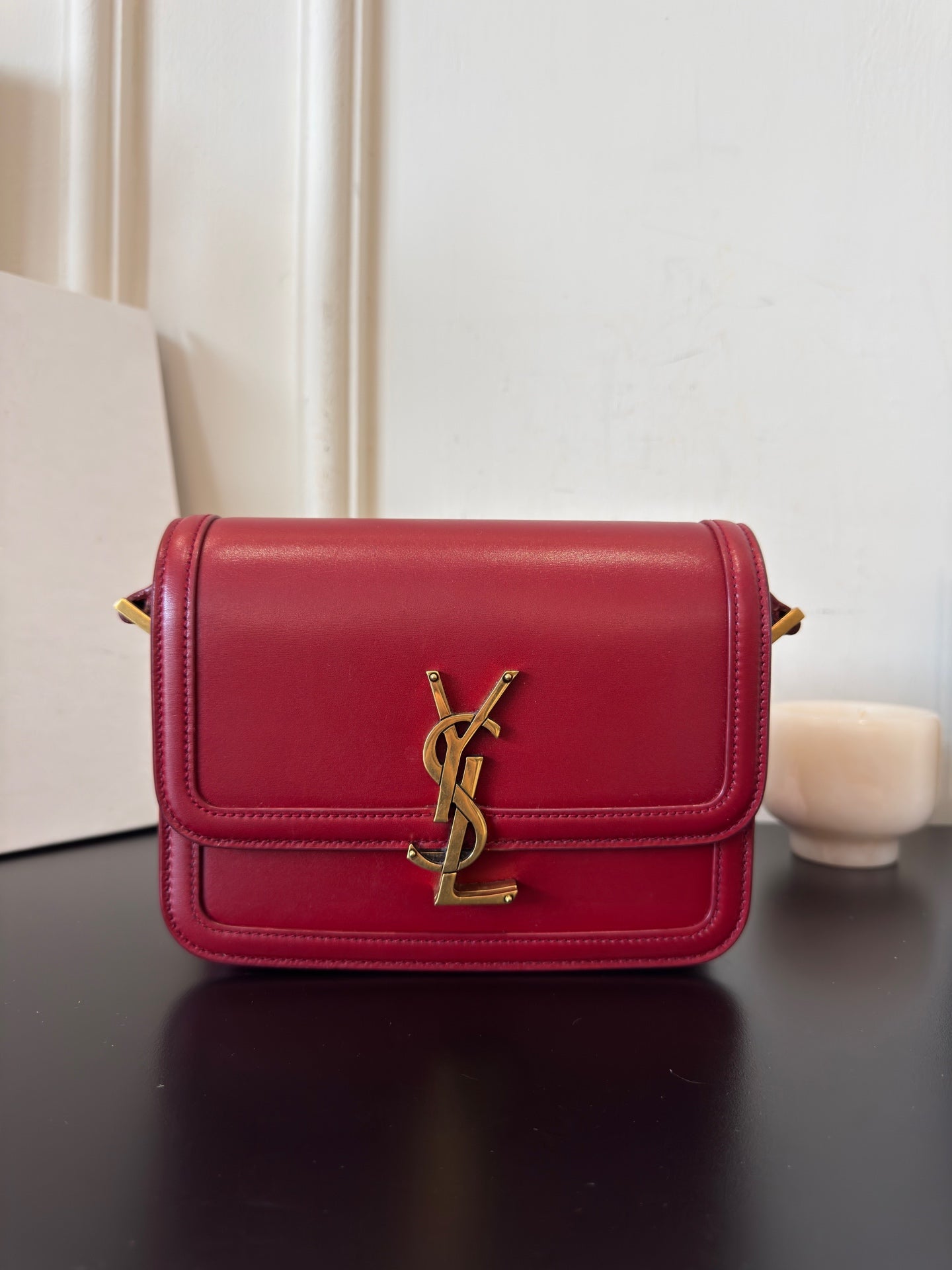 YSL - Solferino - Leather - Red - (small)