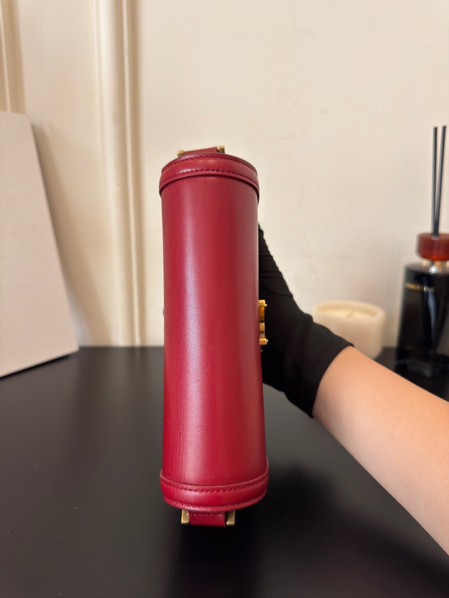 YSL - Solferino - Leather - Red - (small)