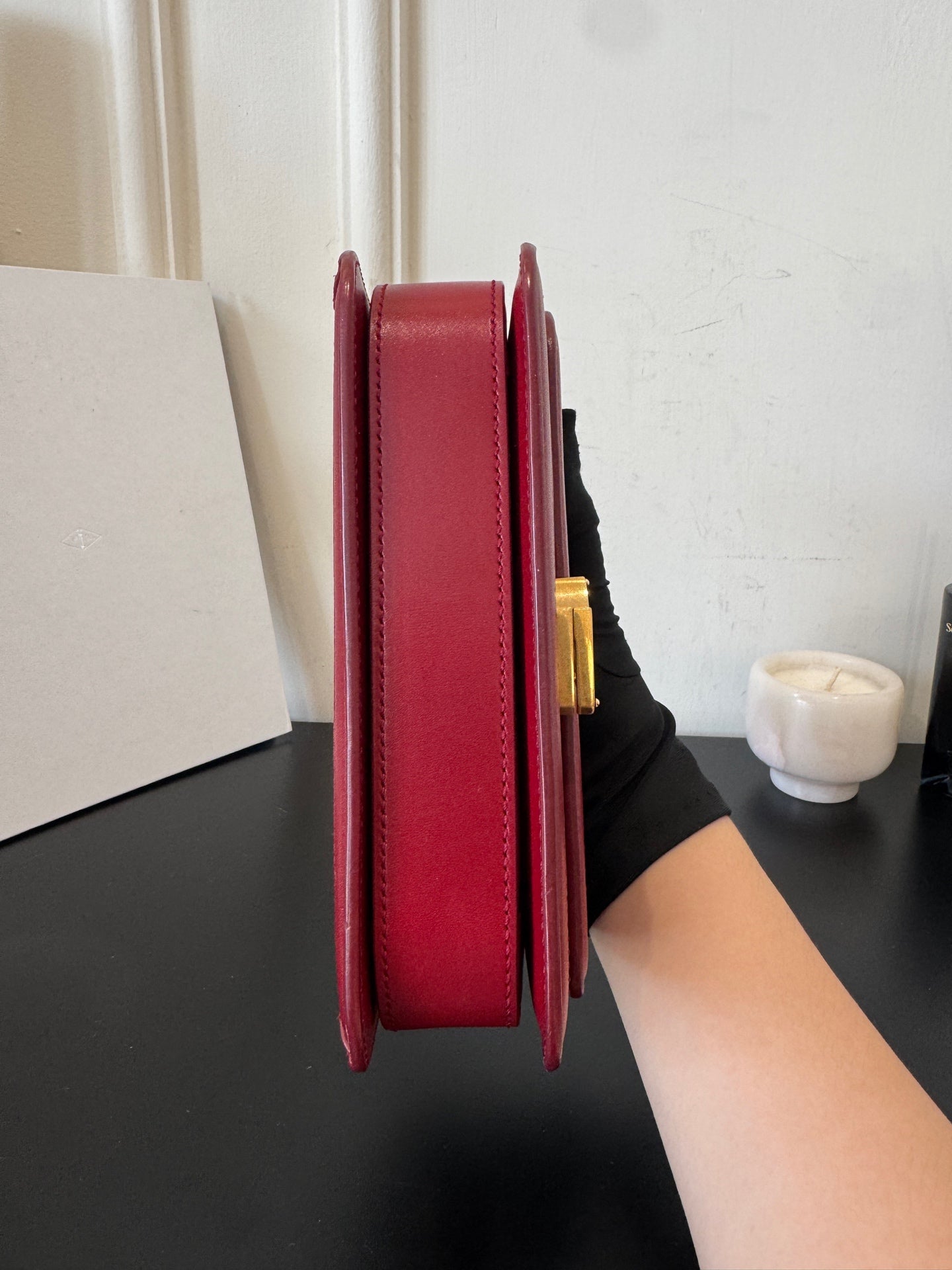 YSL - Solferino - Leather - Red - (small)