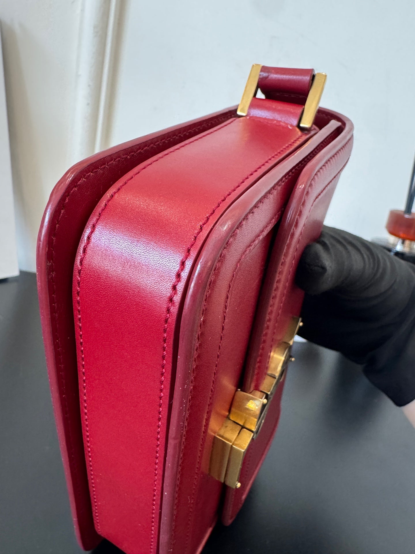 YSL - Solferino - Leather - Red - (small)