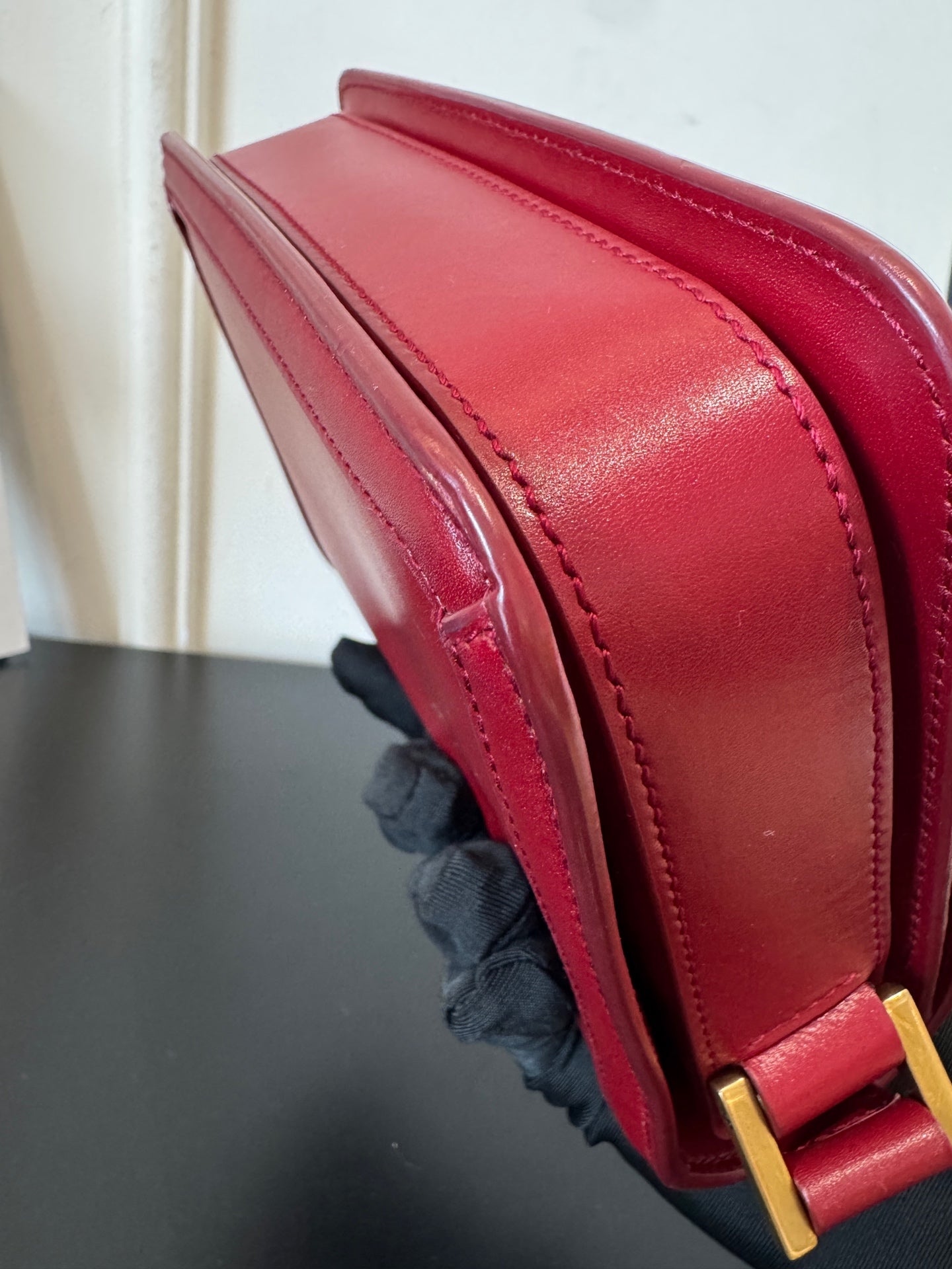 YSL - Solferino - Leather - Red - (small)